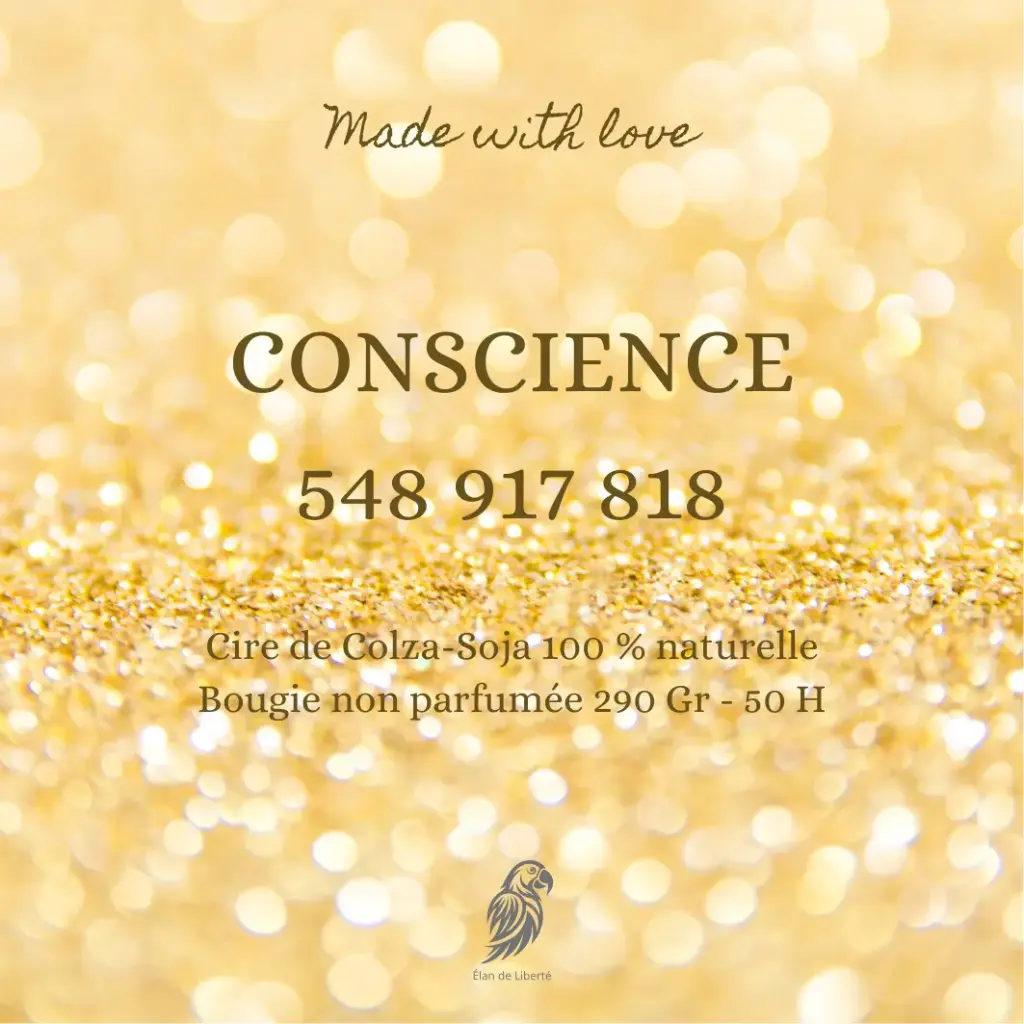 Bougie Non Parfumée Conscience