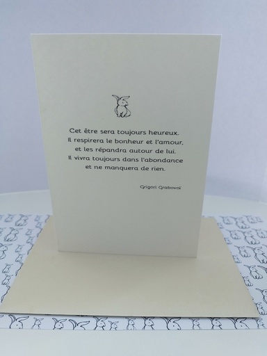Carte naissance Cet être sera toujours heureux